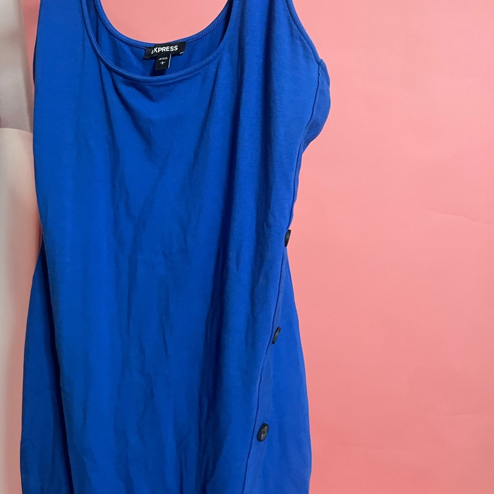 Blue bodycon dress
